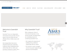 Tablet Screenshot of cavendishtrust.com